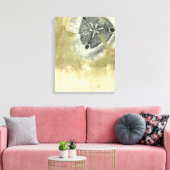 Blumenkopf Abstrakt mit glänzender Textur Leinwanddruck (Insitu (Wohnzimmer))