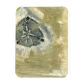 Blumenkopf Abstrakt mit glänzender Textur Magnet (Vertikal)