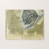 Blumenkopf Abstrakt mit glänzender Textur Puzzle (Horizontal)