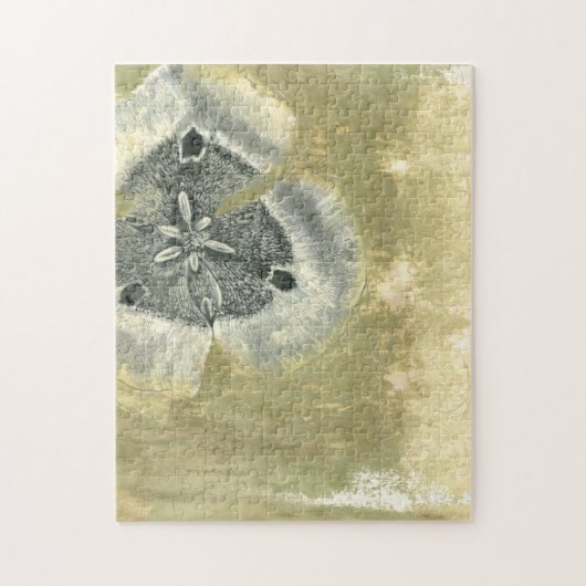 Blumenkopf Abstrakt mit glänzender Textur Puzzle (Vertikal)