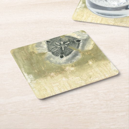 Blumenkopf Abstrakt mit glänzender Textur Rechteckiger Pappuntersetzer (angewinkelt)