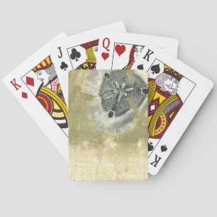 Blumenkopf Abstrakt mit glänzender Textur Spielkarten