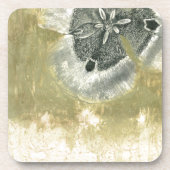 Blumenkopf Abstrakt mit glänzender Textur Untersetzer (Vorderseite)