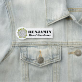 Blumenkopf Florets Gartenpflanze Veg Namensschild (Beispiel)