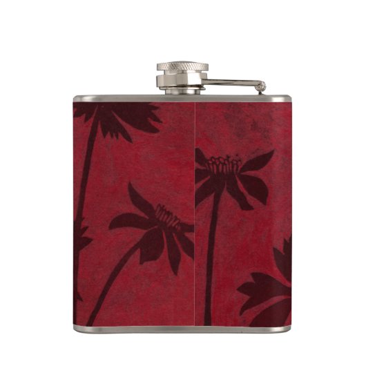 BlumenkopfSilhouetten über den Hintergrund der Kri Flachmann (Rückseite)