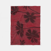 BlumenkopfSilhouetten über den Hintergrund der Kri Fleecedecke (Vorderseite)