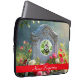 Blumenkopfstein Foto Hundeschema Laptopschutzhülle (Vorne Rechts)
