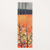 Blumenkoralle Abstrakt Orange Yogamatte (Vorderseite)