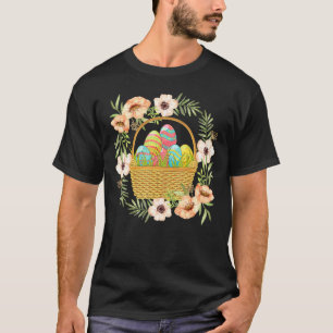 Blumenkorb Blume Ostereier Happy Eas T-Shirt