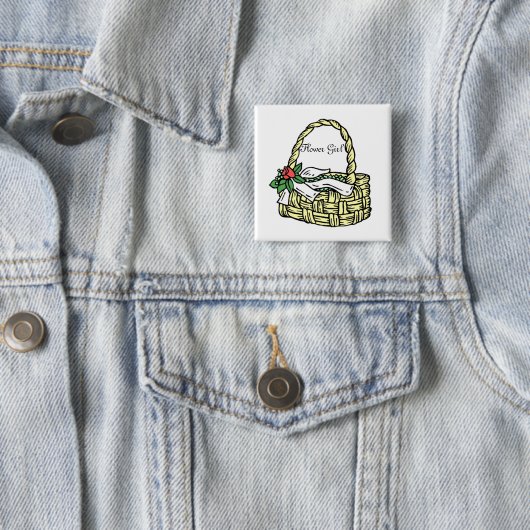 Blumenkorb Button Button Abzeichen Geschenk (Beispiel)