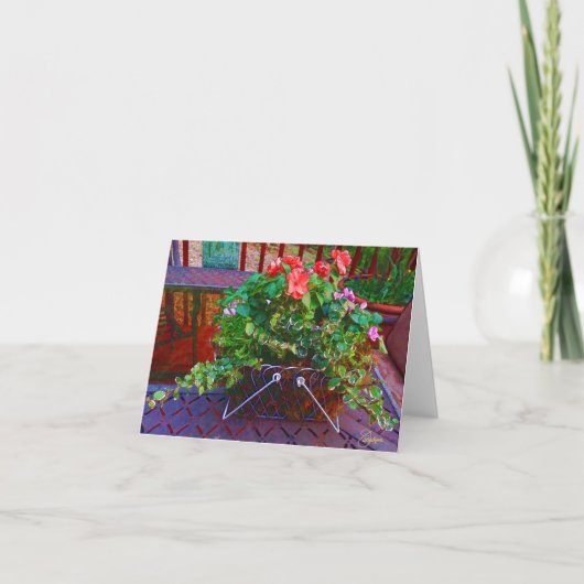 Blumenkorb Karte (Vorderseite)