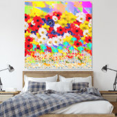 Blumenkorb Leinwanddruck (Insitu (Schlafzimmer))