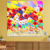Blumenkorb Leinwanddruck (Insitu (Wohnzimmer))