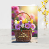 Blumenkorb Muttertagskarte Karte (Gelbe Blume)