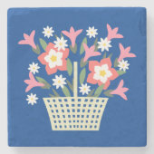 Blumenkorb Steinuntersetzer (Vorderseite)
