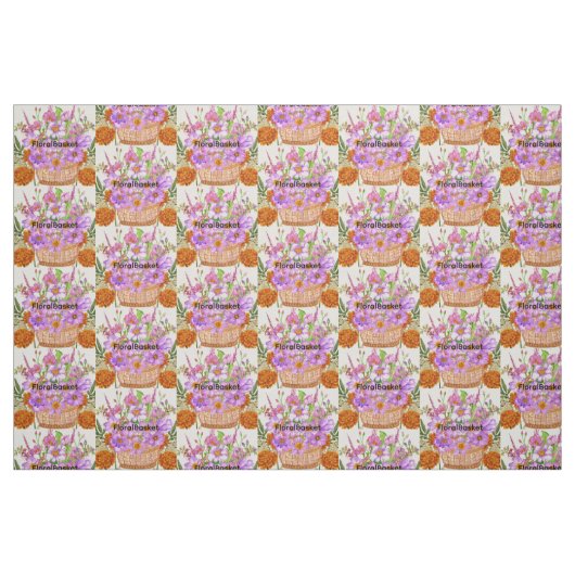 Blumenkorb Stoff (Fat Quarter (45,7 x 55,9 cm))