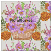 Blumenkorb Stoff (Nahaufnahme)