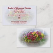Blumenkorb Visitenkarte (Vorne/Hinten)