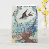 Blumenkorb zum Geburtstag Karte (Gelbe Blume)