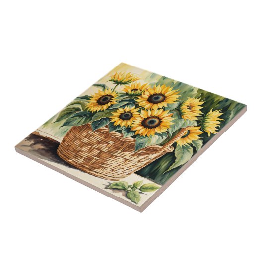 Blumenkörbe Fliese (Seite)