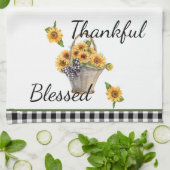 Blumenkörbe Geschirrtuch (Gefaltet)