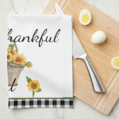 Blumenkörbe Geschirrtuch (Viertel Falte)