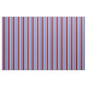 Blumenkornblau, dunkelrot und weiße Streifen Stoff (Fat Quarter (45,7 x 55,9 cm))