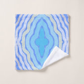 Blumenkornblume - Shabby Chic-Design Badhandtuch Set (Waschlappen)