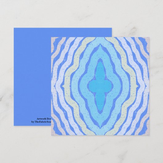 Blumenkornblume - Shabby Chic-Design Karte (Vorne/Hinten)