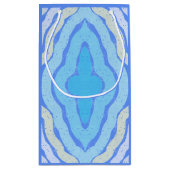 Blumenkornblume - Shabby Chic-Design Kleine Geschenktüte (Rückseite)