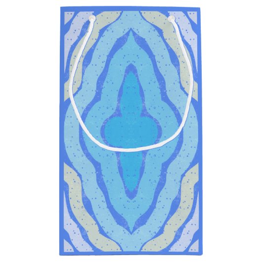 Blumenkornblume - Shabby Chic-Design Kleine Geschenktüte (Rückseite)