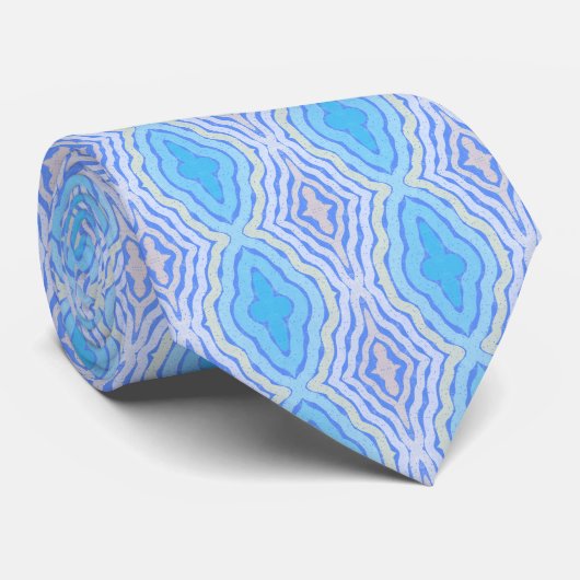 Blumenkornblume - Shabby Chic-Design Krawatte (Gerollt)