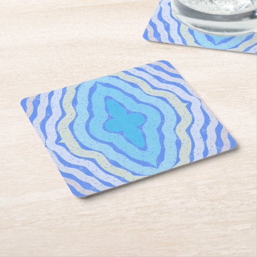 Blumenkornblume - Shabby Chic-Design Rechteckiger Pappuntersetzer (angewinkelt)