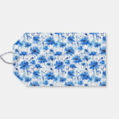 Blumenkornblume Typ Blau Blume Geschenkanhänger (Rückseite Horizontal)