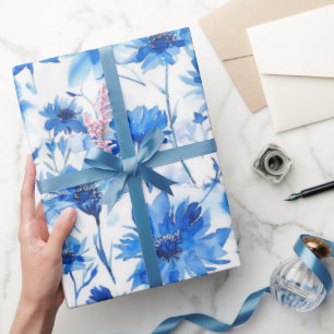 Blumenkornblume Typ Blau Blume Geschenkpapier