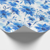 Blumenkornblume Typ Blau Blume Geschenkpapier (Ecke)