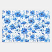 Blumenkornblume Typ Blau Blume Geschenkpapier Set (Vorderseite)