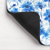 Blumenkornblume Typ Blau Blume Mousepad (Ecke)