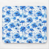 Blumenkornblume Typ Blau Blume Mousepad (Vorne)