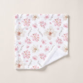Blumenkornmöbel Blossom Blumenmuster Badhandtuch Set (Waschlappen)