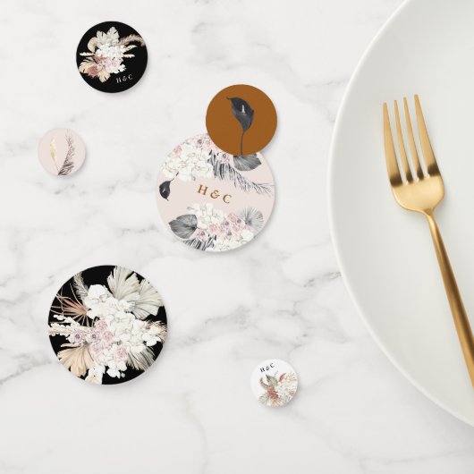 Blumenkorntöne aus Pampas, getrocknet Konfetti (Gruppe)