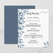 Blumenkost, blau-weiß, botanische Blumen (Vorne/Hinten)