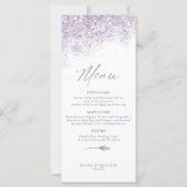 Blumenkost-Menü für Glitzern und Hochzeiten2 Mauve (Vorderseite)