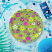 Blumenkraft Hellgrün Pappteller (Party)