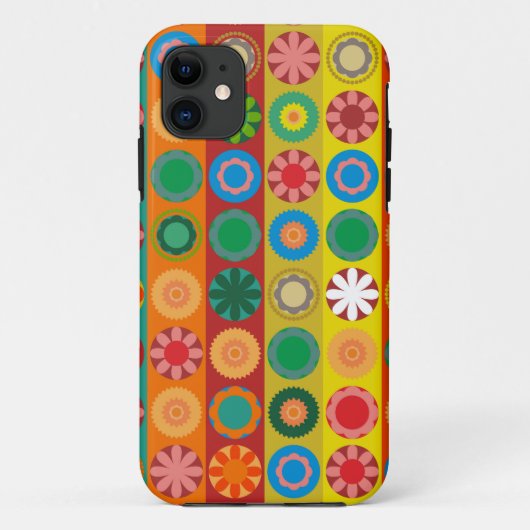 Blumenkraft in Reihen Case-Mate iPhone Hülle (Rückseite)