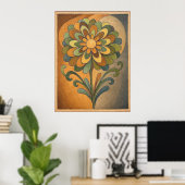 Blumenkraft Poster (Heimbüro)