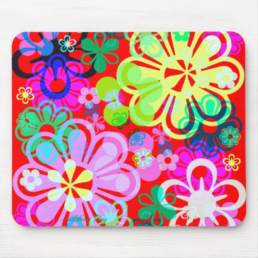 BLUMENKRAFT PSYCHEDELISCHE MAUSPAD (Vorne)