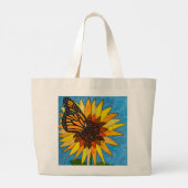 Blumenkraft-Tasche Jumbo Stoffbeutel (Rückseite)