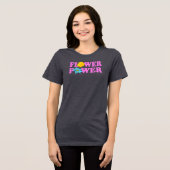Blumenkraft Tri-Blend Shirt (Vorderseite voll)