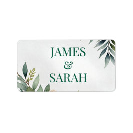 Blumenkranz-Abbildung Wasserfarben-benutzerdefinie Adressaufkleber